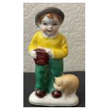 Set of 2 Occupied Japan Porcelain Figurines with Pigs