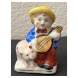 Set of 2 Occupied Japan Porcelain Figurines with Pigs