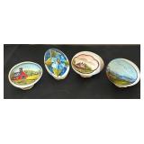 Set of 4 Hand Painted Eggs by June Tooley