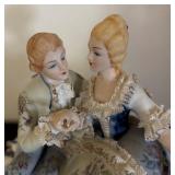 Vintage Porcelain Dresden Style Couple Figurine