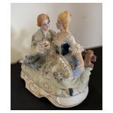 Vintage Porcelain Dresden Style Couple Figurine