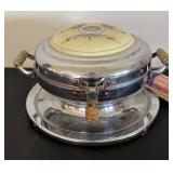 Vintage Royal Electric Waffle Maker with Floral Design