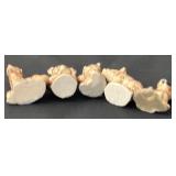 Set of 5 Vintage Wade Whimsies Animal Figurines