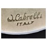 W Cabrelli Italian Porcelain Lady Figurine with Parasol