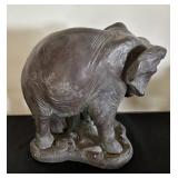Elephant Sculpture with Calf