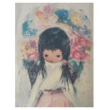 DeGrazia Flower Girl Framed Print