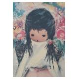 DeGrazia Flower Girl Framed Print
