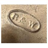 Antique B & W Ornate Jewelry Casket Box with Floral Design