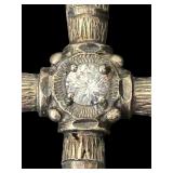 Set of 2 Necklaces with Ornate Cross Pendants