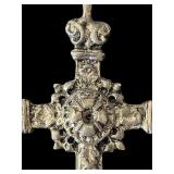 Set of 2 Necklaces with Ornate Cross Pendants