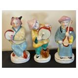 Set of 3 Vintage Occupied Japan Musician Figurines