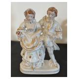 Set of 3 Vintage Porcelain Victorian Couple Figurines