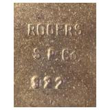 Antique Rogers S.P. Co. Floral Casket Jewelry Box with Liner