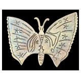 Set of 3 Vintage Mexican Sterling Silver Brooches Abalone and Turquoise Inlay