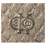 Vintage K & Co. Ornate Gilded Jewelry Casket Box with Floral Design