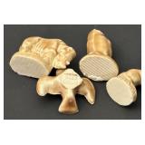 Set of 4 Wade England Whimsies Miniature Animal Figurines