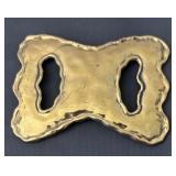 Collection of 5 Vintage Metal Belt Buckles, Mexico Marked, Various Designs