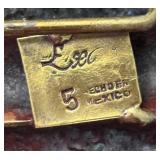 Collection of 5 Vintage Metal Belt Buckles, Mexico Marked, Various Designs