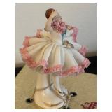 Vintage Dresden Art Porcelain Figurine Ballerina