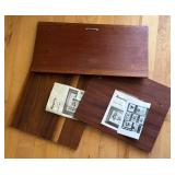 Collection of 3 Vintage Walter Kraft and Marquetry Pictures in Wood Decor
