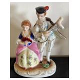 Set of 5 Vintage Porcelain Colonial Figurines
