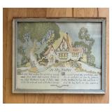 Collection of 6 Framed Vintage Inspirational and Sentimental Prints / Five Vintage Framed Mottos