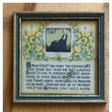 Collection of 6 Framed Vintage Inspirational and Sentimental Prints / Five Vintage Framed Mottos