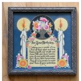 Collection of 6 Framed Vintage Inspirational and Sentimental Prints / Five Vintage Framed Mottos