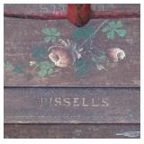 Vintage Bissell Manual Floor Sweeper with Floral Design