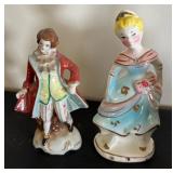 Set of 8 Vintage Hand-Painted Porcelain Figurines
