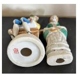 Set of 8 Vintage Hand-Painted Porcelain Figurines