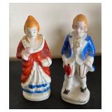 Set of 8 Vintage Hand-Painted Porcelain Figurines