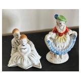 Set of 8 Vintage Hand-Painted Porcelain Figurines