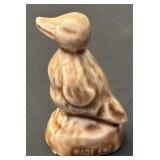 Set of 4 Wade England Whimsies Animal and Girl Figurines