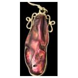 Abalone Pearl and Sterling Silver Dangle Earrings