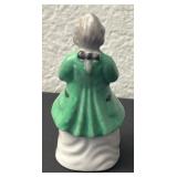 Vintage Porcelain Figurine of Man Playing Instrument Marked Japan