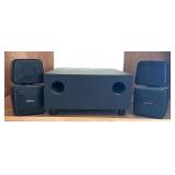 Sherwood SP-250 Subwoofer with 2 Speakers