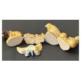 Set of 5 Wade Whimsies Porcelain Animal Figurines