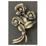 Collection of 8 Vintage Brooches and Scarf Clip Assorted Designs