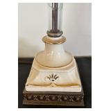 Vintage Table Lamp with Ornate Finial