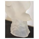 Frosted Glass Bird Figurine