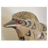 Hand Carved Buffalo Horn Bird Sculpture from Thailand