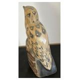 Hand Carved Buffalo Horn Bird Sculpture from Thailand