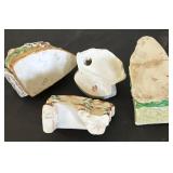 Collection of 4 Vintage Ceramic Planter Figurines