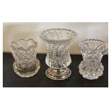 Set of 8 Vintage Toothpick Holders Assorted Glass and Porcelain Designs