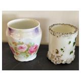 Set of 8 Vintage Toothpick Holders Assorted Glass and Porcelain Designs