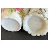 Set of 8 Vintage Toothpick Holders Assorted Glass and Porcelain Designs