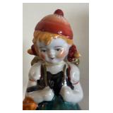 Pair of Vintage Porcelain Boy and Girl Figurines