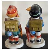 Pair of Vintage Porcelain Boy and Girl Figurines