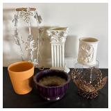 Set of 6 Decorative Plant Holders and Pedestals